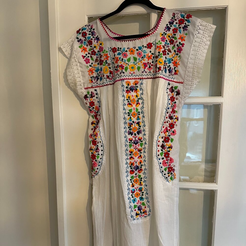 Mexican embroidered dress